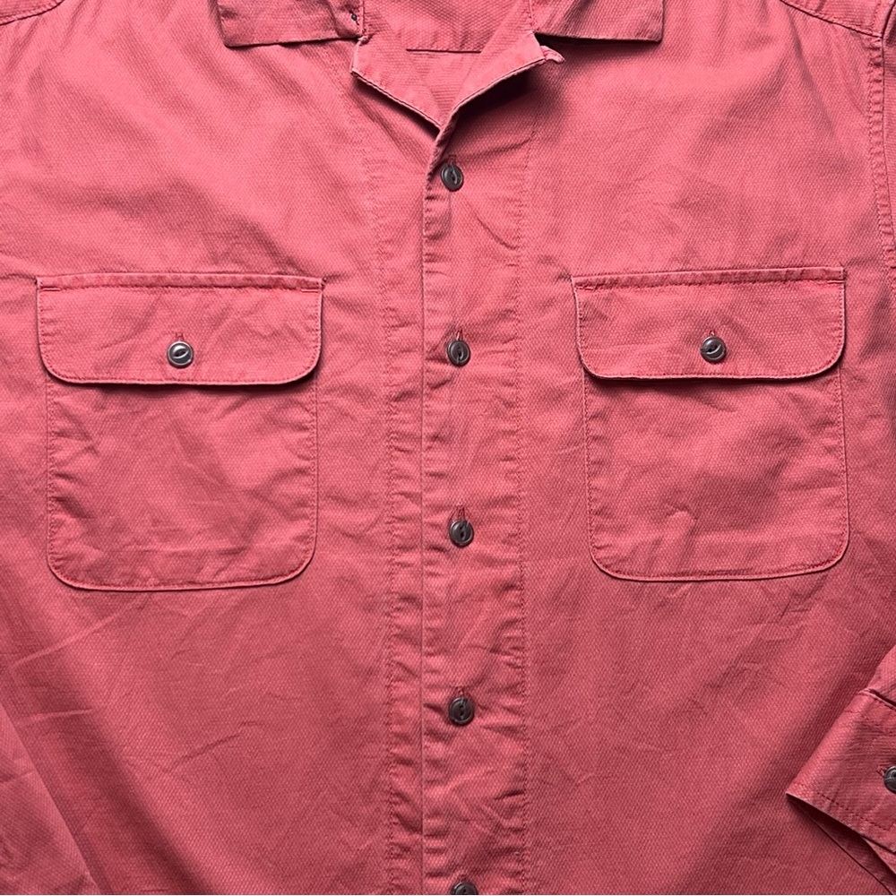 🌟5/$20🌟 Lands End Large mens shirt faded style burnt orange - Picture 4 of 9